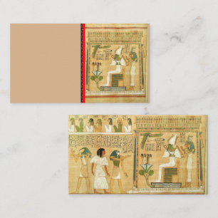 Affärskortet egypten-hieroglyfer visitkort