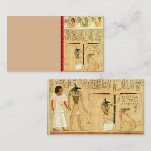 Affärskortet egypten-hieroglyfer visitkort