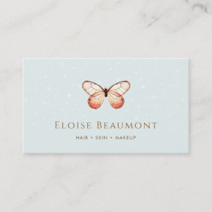 Affärskortet elegant Boho Butterfly Nature Visitkort