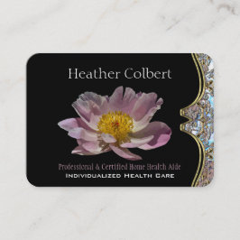 Affärskortet elegant Caregiver Petal Professionell Visitkort