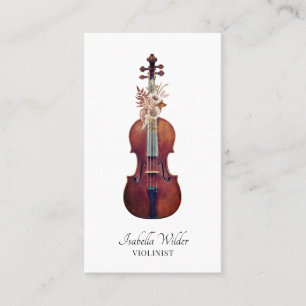 Affärskortet elegant Cellist Visitkort