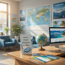 Affärskortet elegant Cruise Travel