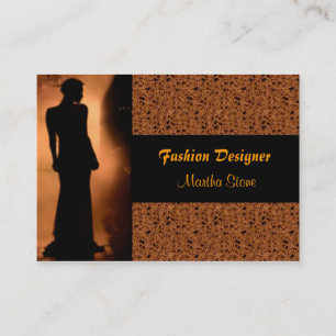 Affärskortet elegant Mode Designer Visitkort