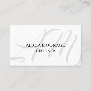 Affärskortet elegant Modern Professionell Monogram Visitkort