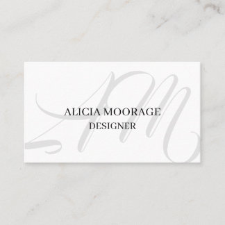 Affärskortet elegant Modern Professionell Monogram Visitkort