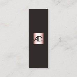 Affärskortet elegant Monogram Makeup Artist Mini Visitkort