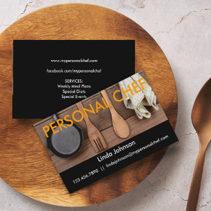 Affärskortet elegant Personal Chef Visitkort