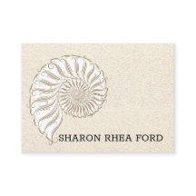 Affärskortet elegant Snäcka