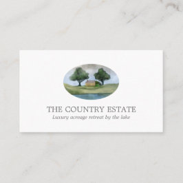 Affärskortet elegant Vit Visitkort