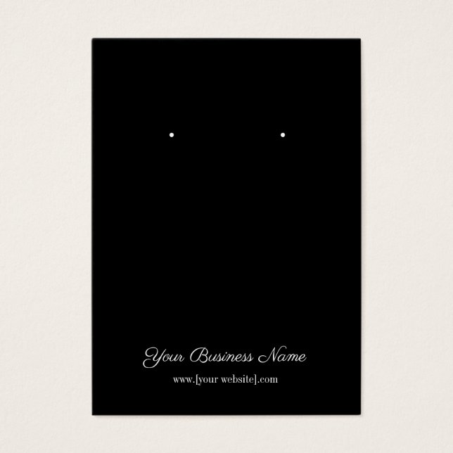 Affärskortet Enkel avläsning av svart Anpassningsb Visitkort (Framsidan)