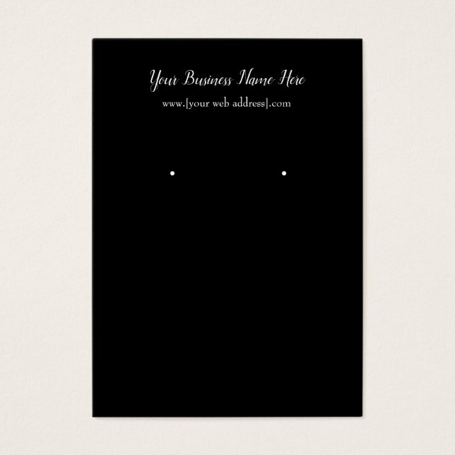 Affärskortet Enkel avläsning av svart Anpassningsb Visitkort (Framsidan)