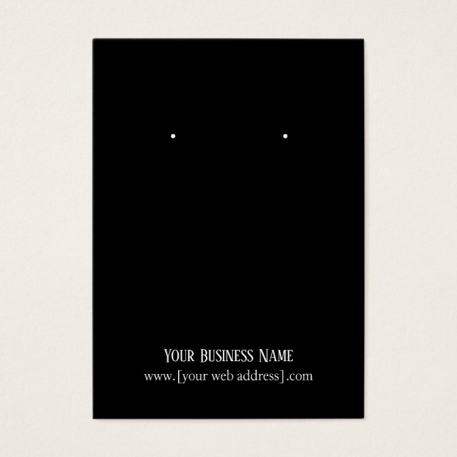 Affärskortet Enkel Elegant Svart Anpassningsbar Ea Visitkort (Framsidan)