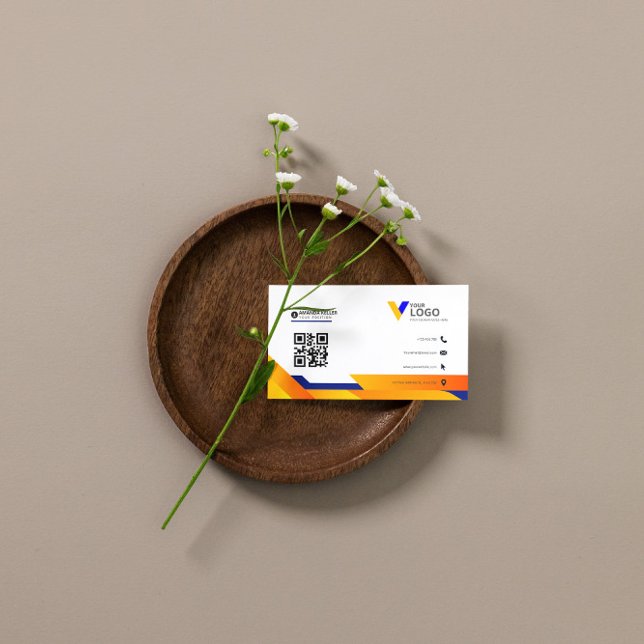 Affärskortet Enkel Orange för elegant Visitkort (Skapare uppladdad)