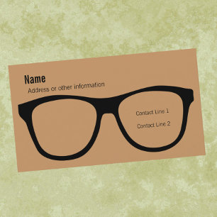 Affärskortet Eyeglass Visitkort
