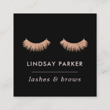 Affärskortet Eyelash Makeup Artist Ro Guld