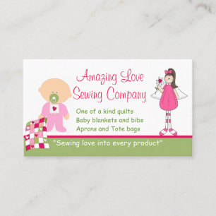 Affärskortet fantastisk Kärlek Sewing Company Anpa Visitkort