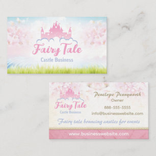 Affärskortet Fantasy Fairy Tale Castle Visitkort