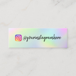 Affärskortet Färg Skift Holographic Mini Mini Visitkort