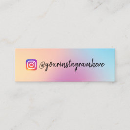 Affärskortet Färg Skift Holographic Mini Mini Visitkort