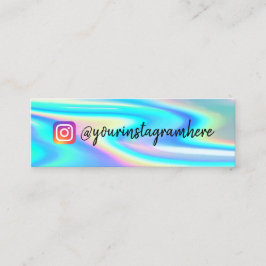 Affärskortet Färg Skift Holographic Mini Mini Visitkort