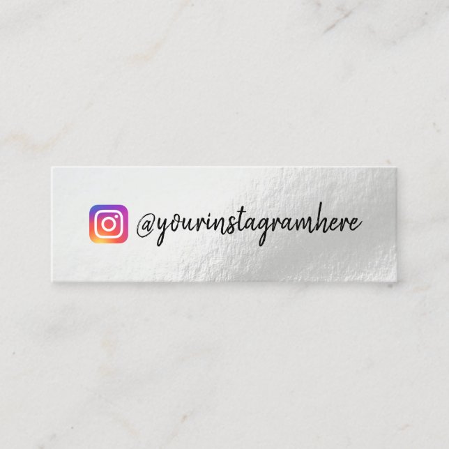 Affärskortet Färg Skift Holographic Mini Mini Visitkort (Framsida)