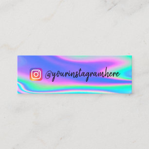 Affärskortet Färg Skift Holographic Mini Visitkort