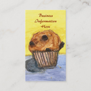 Affärskortet Färgat Chocolate Chip Muffin Visitkort