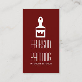 Affärskortet Färgmålarkonstruktion Visitkort