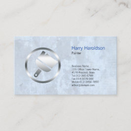 Affärskortet Färgmålstensformad ikon för fet färg Visitkort