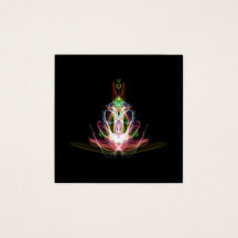 Affärskortet Färgstreck, underkant, fyrkant