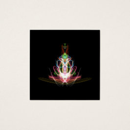 Affärskortet Färgstreck, underkant, fyrkant Fyrkantigt Visitkort