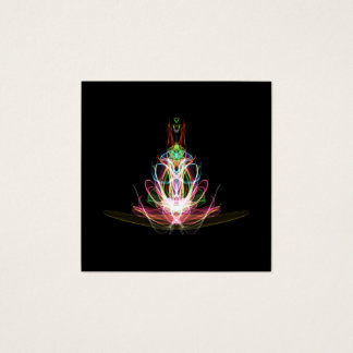 Affärskortet Färgstreck, underkant, fyrkant Fyrkantigt Visitkort