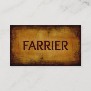 Affärskortet Farrier Antique Brushed Visitkort