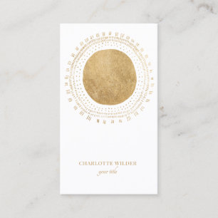 Affärskortet Faux Gold Foil Sol Visitkort