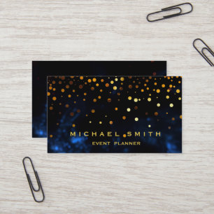 Affärskortet Faux Gold Foil Subtle Glitter Visitkort