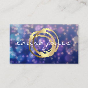 Affärskortet Faux Guld Pawarded Circle Designer Visitkort