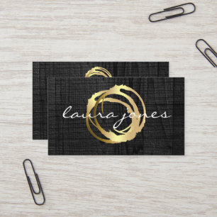 Affärskortet Faux Guld Pawarded Circle Designer Visitkort