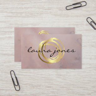 Affärskortet Faux Guld Pawarded Circle Designer Visitkort