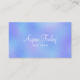 Affärskortet Faux Iridescent Foil Elegant Visitkort