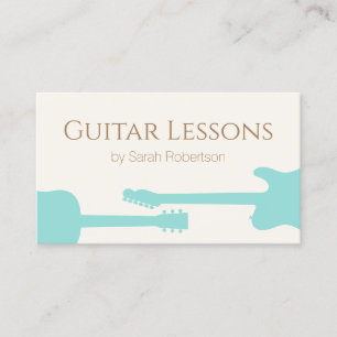 Affärskortet Female Guitar Teacher Visitkort
