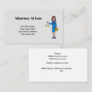 Affärskortet Female Lawyer Visitkort