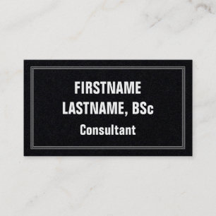 Affärskortet Fet & Eyecatching Consultant Visitkort