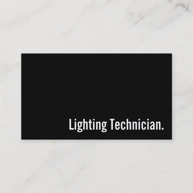 Affärskortet Filmbransch Visitkort (Framsida)