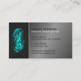 Affärskortet Fingerprint Private Investigator Visitkort