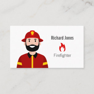 Affärskortet Firefighter Visitkort
