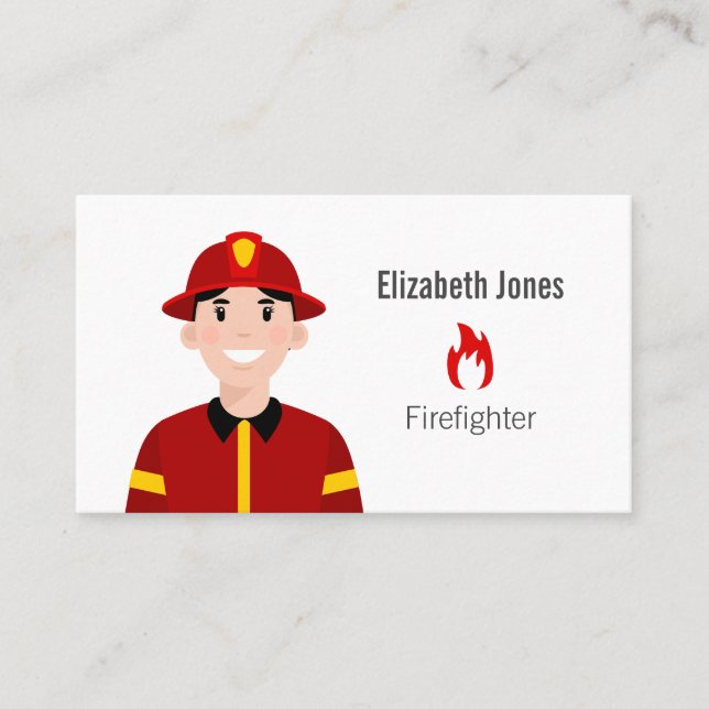 Affärskortet Firefighter Visitkort (Framsida)