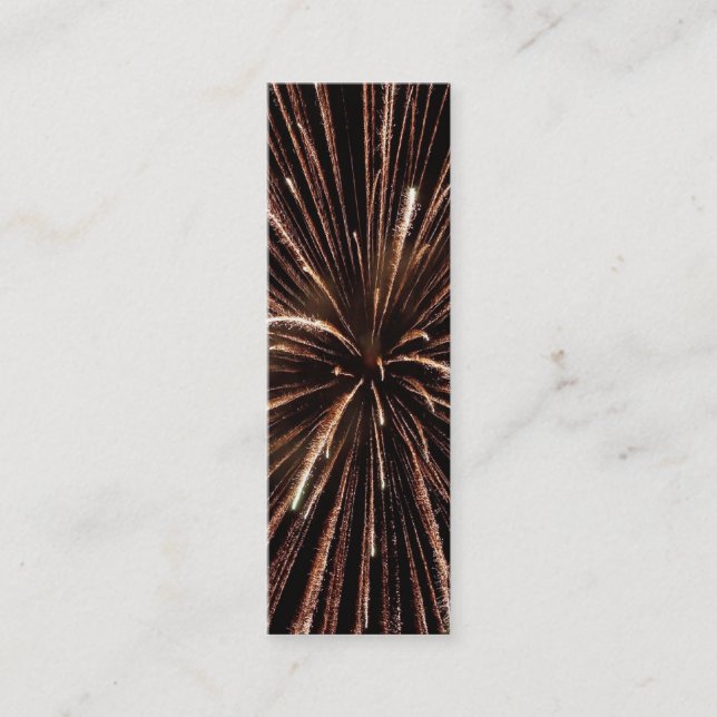 Affärskortet Fireworks-bokmärke Mini Visitkort (Framsida)