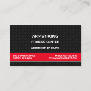 Affärskortet Fitness Gym Personal Trainer Visitkort