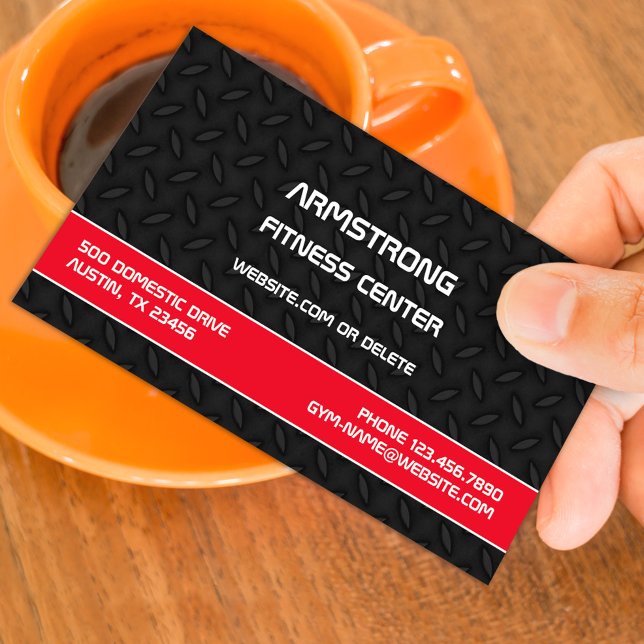 Affärskortet Fitness Gym Personal Trainer Visitkort (Skapare uppladdad)