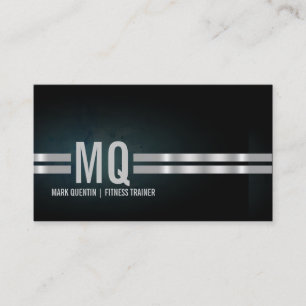 Affärskortet Fitness Trainer Gym Monogram Visitkort